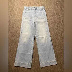 Bagatelle Jeans Womens 28 blue baggy wide leg high rise lightwash stretch 29x31